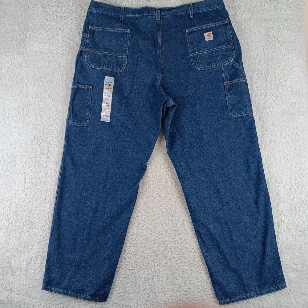 Carhartt FRB13-DNM Mens Flame Resistant FR Denim Dungaree Jeans 44x32 CAT 2 NWT